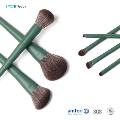 12 adet Yeşil Ahşap Saplı Güzel Makyaj Fırça Setleri