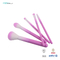 5Pcs Purple 100% Synthetic Hair Makeup Brush Set With Plastic Handle