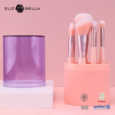 Ergonomik 10 pcs Mini Seyahat Makyaj fırça seti Plastik sap