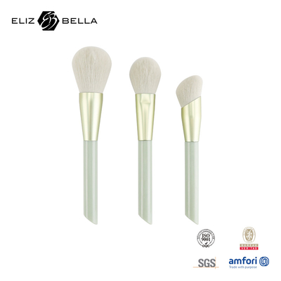 3 adet özel makyaj fırçası Toz, Blush, Kontür fırçası, Plastik sap ve Alüminyum ferrule için.