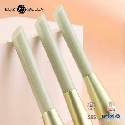 3 adet özel makyaj fırçası Toz, Blush, Kontür fırçası, Plastik sap ve Alüminyum ferrule için.