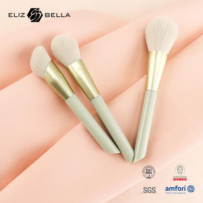 3 adet özel makyaj fırçası Toz, Blush, Kontür fırçası, Plastik sap ve Alüminyum ferrule için.