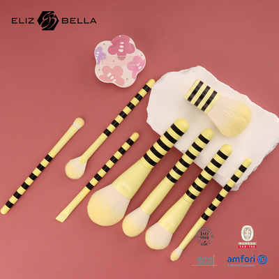 Özel Etiket Lüks Makyaj Fırçaları Sentetik Saçlı ve Ahşap Yakalama Salon/Ev/Hediye