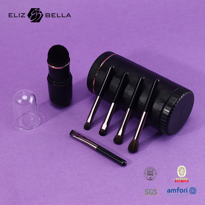 Mini On-the-Go Makyaj Fırçası Kit Çanta veya Cüzdan için Kompakt Set Hipoalerjenik ve Seyahat Dostu