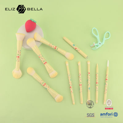 Metal Saplı Seyahat Makyaj Fırça Seti Mükemmel Makyaj İçin Seyahat Esas