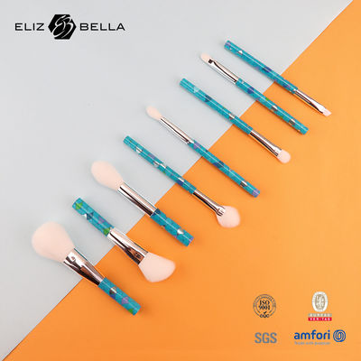 Daha Kabarık ve Hijyenik Seyahat Makyaj Fırça Seti Hareket Halinde Rötuşlar İçin İdeal Sentetik Kıl Siyah/Özelleştirilmiş Renkler