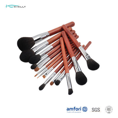 14 adet Doğal Saç ISO9001 Kozmetik Fırça Seti