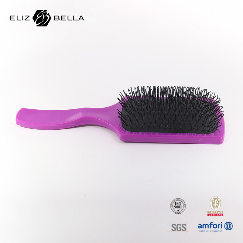 Özel Logo Masöz Fırçası ve Ev İçin Eğri Dalga Tasarımı ile Havalandırılmış Çözme Fırçası
