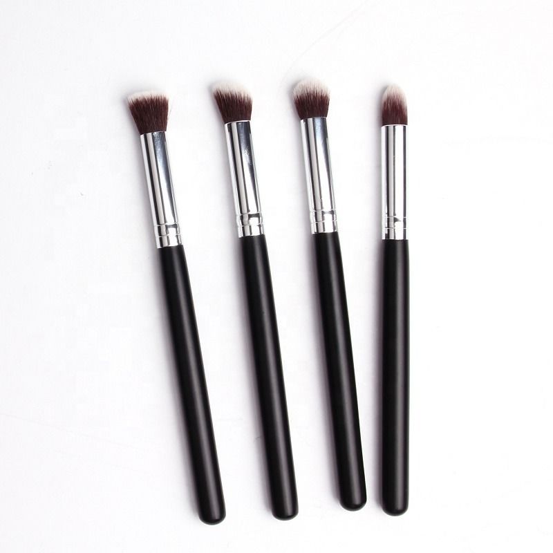 Sentetik Saç Seyahat Makyaj Fırça Seti Kompakt ve Taşınabilir, Hareket Halindeyken Rötuşlar İçin